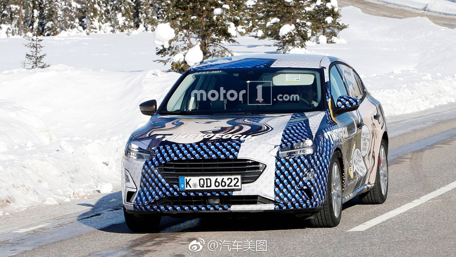 福特新一代福克斯的伪装居然是漫画