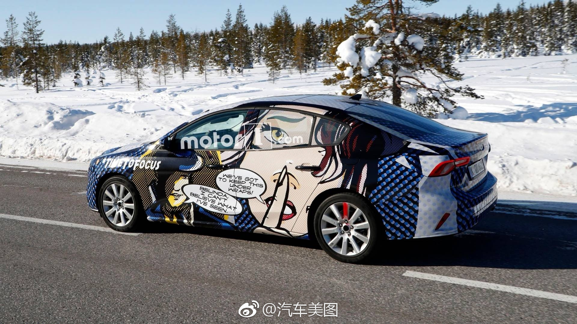 福特新一代福克斯的伪装居然是漫画