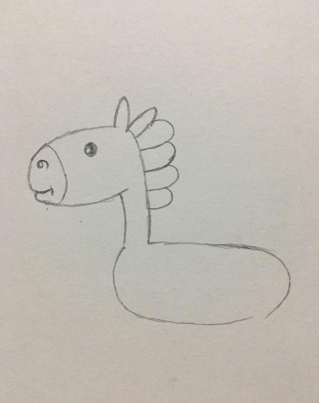 简笔画——小马驹的画法