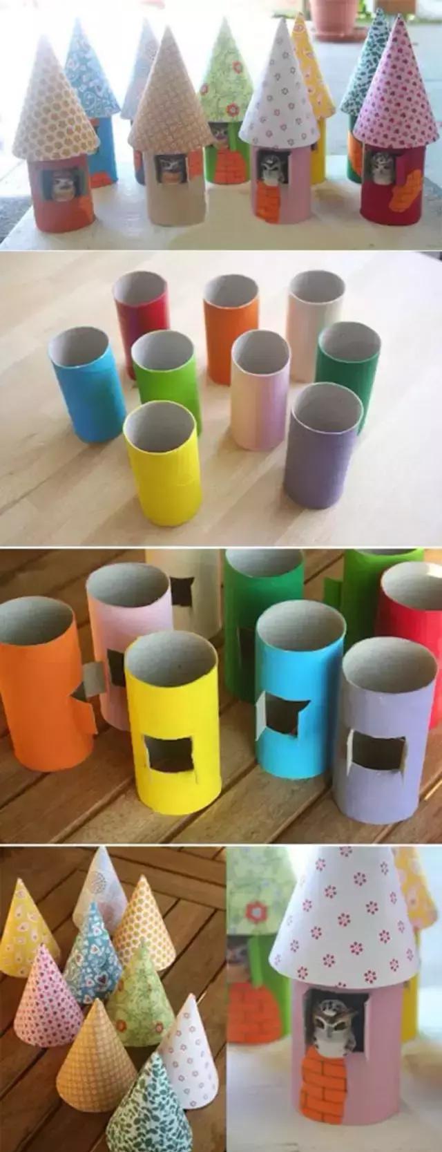 小小传承人:5款幼儿园手工制作简单的卡通小房子