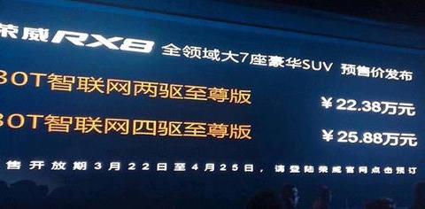 注定赢不了汉兰达的RX8 预售价22.38万起