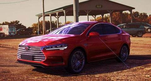 新款比亚迪秦最新图集！气质上在向特斯拉靠拢