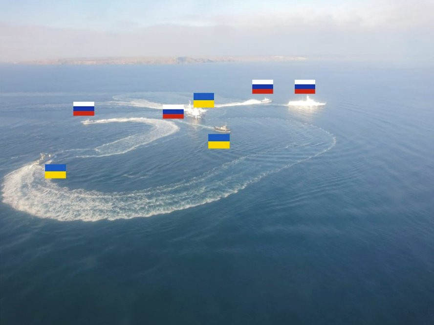 惊闻刻赤海峡俄罗斯乌克兰发生冲突事件,地图