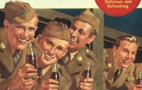 二战罕见老照片之伙食篇,美国大兵爱可乐,日本士兵吃不饱饭