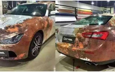 他受不了朋友频繁的借车，于是老张贴了这个车膜