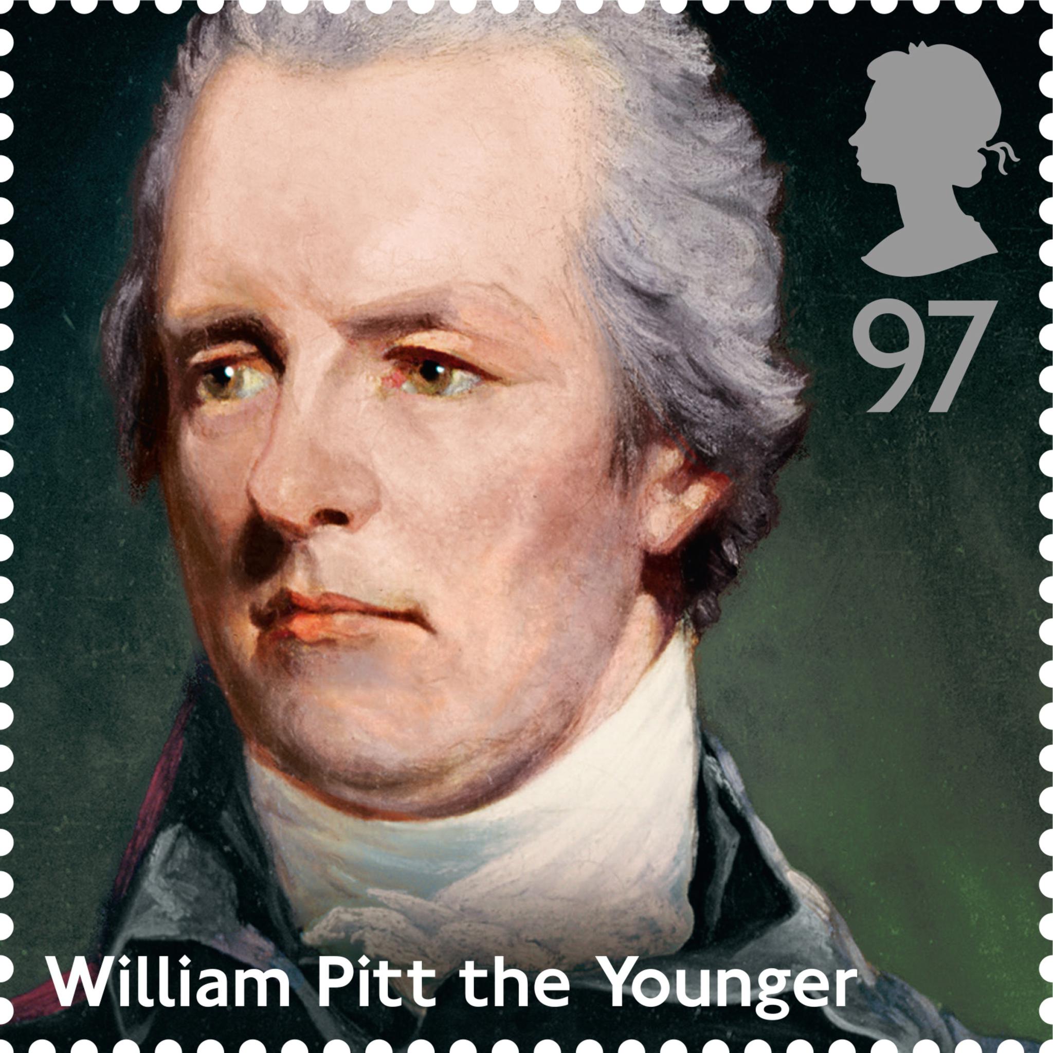 一组有影响力的英国首相邮票小威廉·皮特william pitt the younger