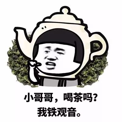 表情包:小哥哥,喝茶吗,我铁观音