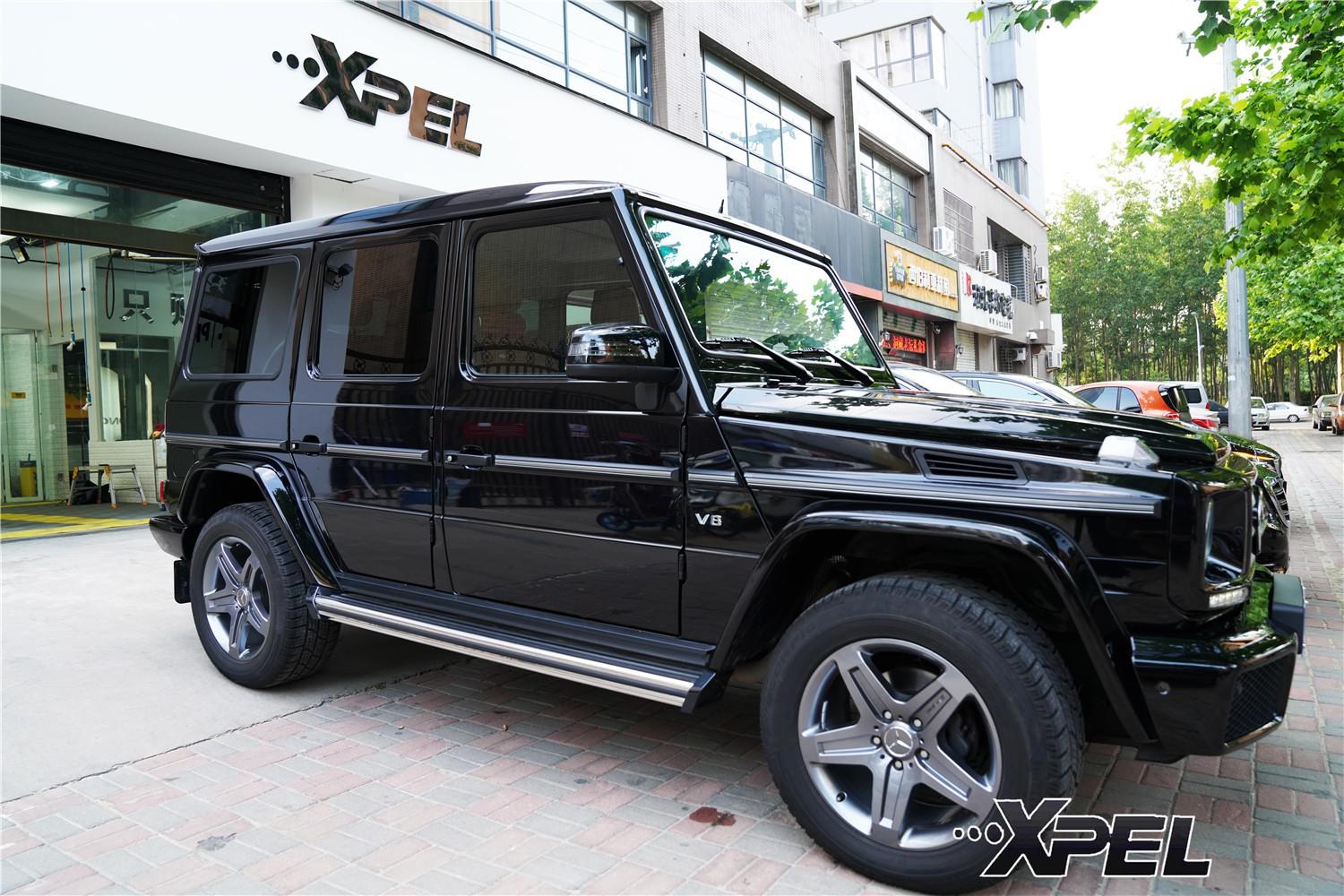 奔驰G500贴XPEL隐形车衣，漆面无划痕-石家庄永诚