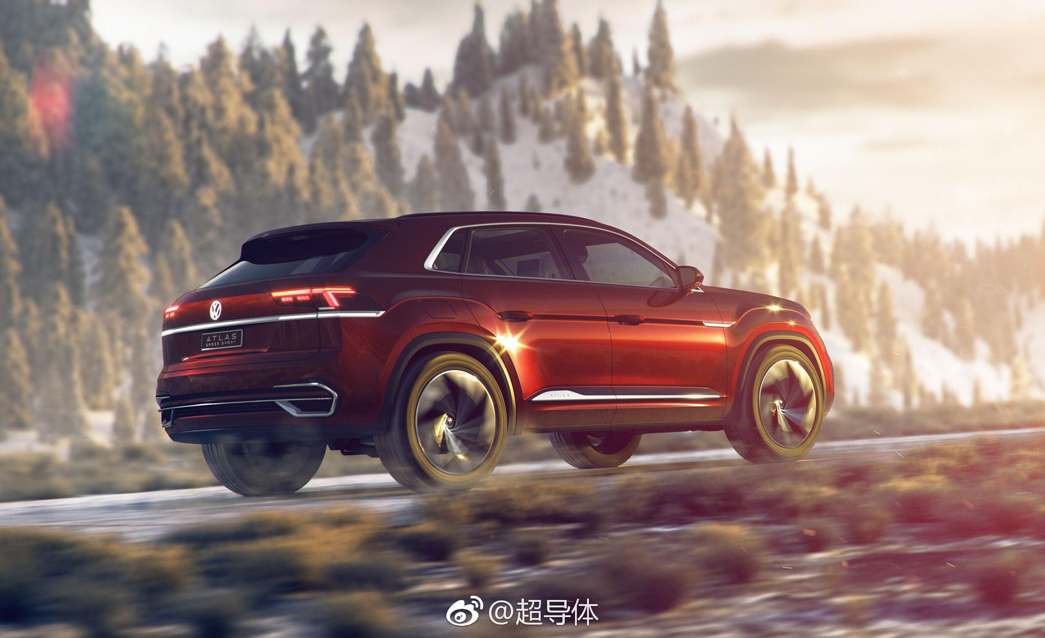 Coupe 版本 \/ 官方名为 Cross Sport 的大众途昂，概念车还挺耐看