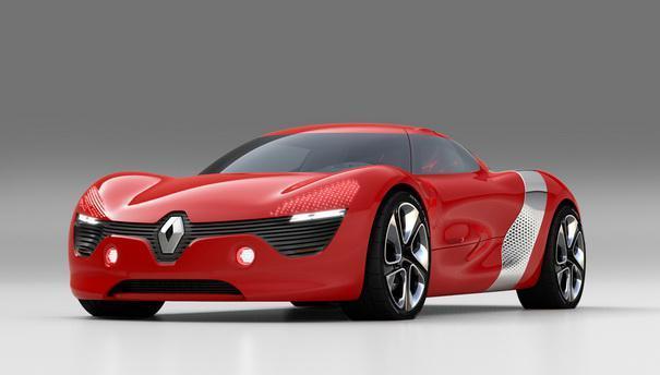 雷诺最新的概念车产品独特的线条以及红色的内饰显得更加柔美！