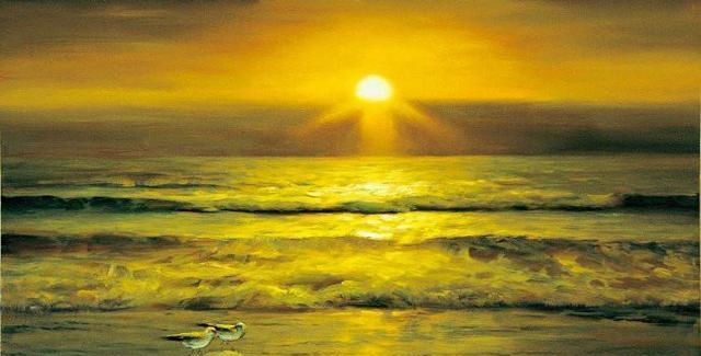 专门画"海"的油画家陈明油画大海系列作品欣赏