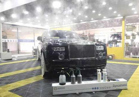 劳斯莱斯幻影加长版新固车盾隐形车衣施工