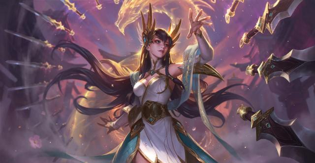 LOL原画师公布玉剑传说皮肤创作过程,你会选