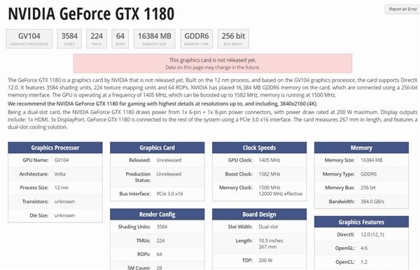 GTX 1180确定:7月30号搞大事
