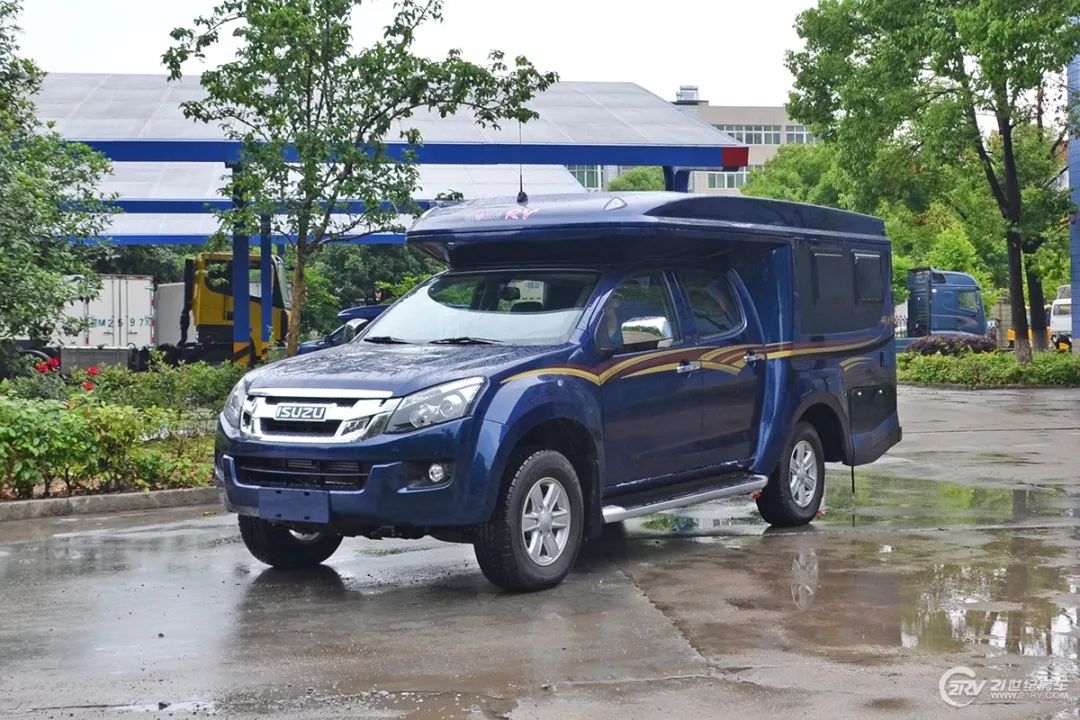 四驱自动挡还可以越野 齐星D-max升降顶越野皮卡房车