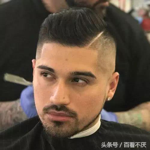 复古油头大背头造型