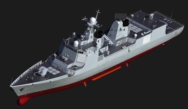 美曝光中国最先进驱逐舰:全电推进,隐身设计,排水量8000吨