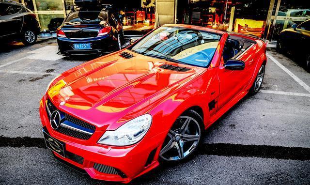 百万敞篷跑车经典重生, 奔驰SL350升级WALD 黄袍加身