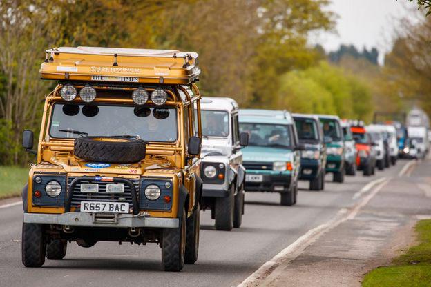 路虎70周年庆典，够排场！