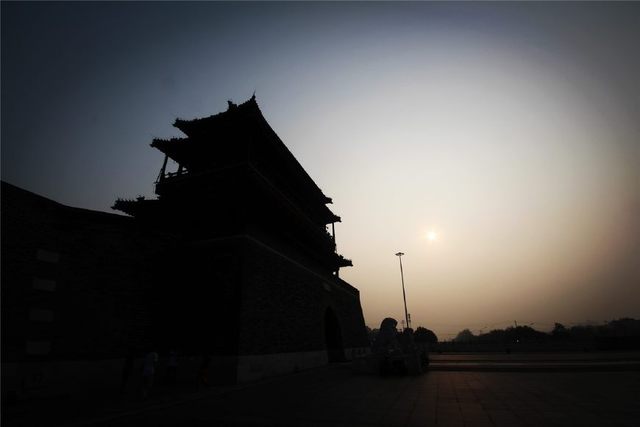 历史的消失:轮回又重建的永定门kw2200胶带图纸机图片