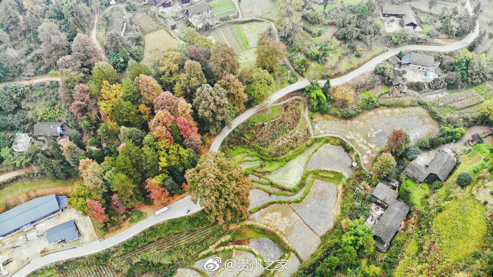 航拍开阳县南龙乡翁朵村,最美乡村就隐藏在这里