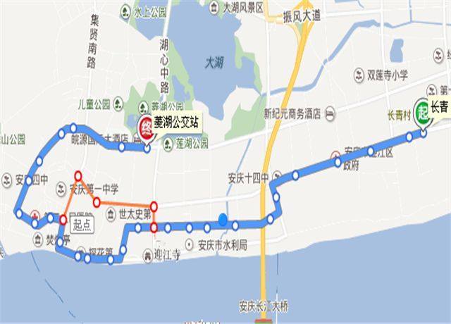 安庆19路公交车路线图,安庆411路公交车路线图 最新!安庆沿江路改造,公交线路改道请注意!