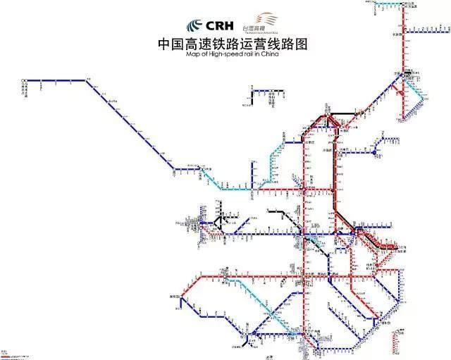 中国高铁线路图2019年,中国高铁线路图2020 中国高铁运营线路图(2017年7月版)