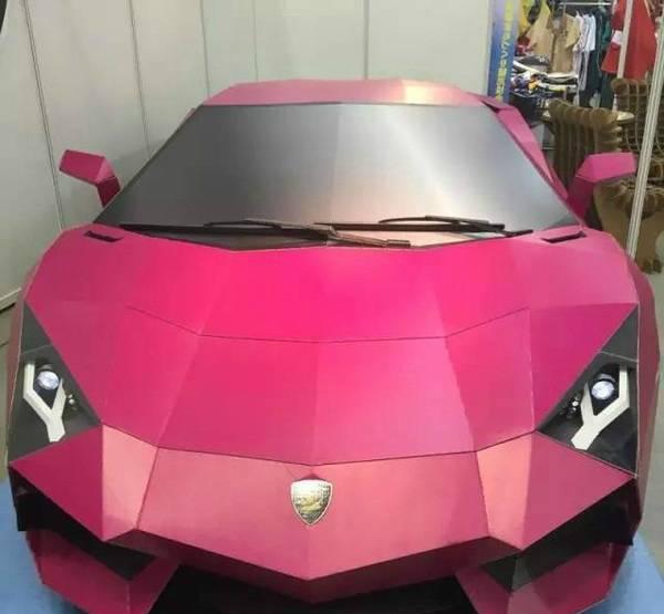 没钱购700万的兰博基尼, 日本1男子花六个月纯手工制作LP-700