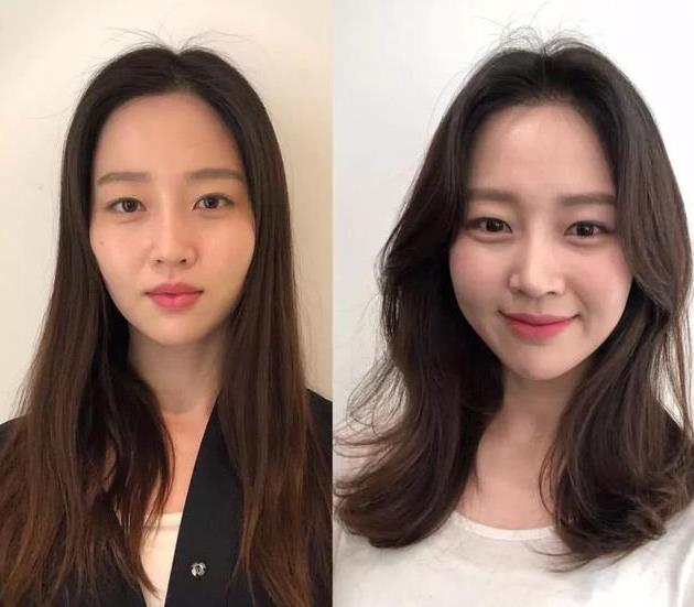 这3种脸型的妹子们，真的不适合黑长直，烫发会更好看!