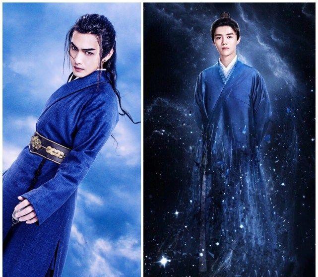 同样90后, 同样蓝色古装, 大3岁鹿晗完全不是张彬彬