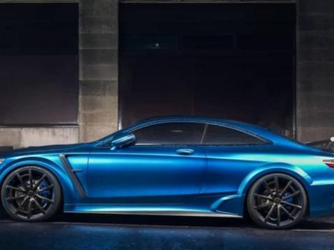 这个颜色很扎眼 改装奔驰S级轿跑实拍