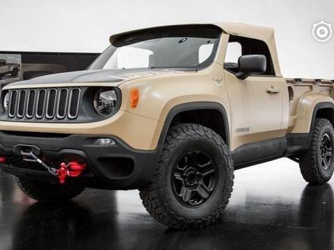 Jeep给自由光加上“后斗”SUV秒变皮卡，双门双座带绞盘