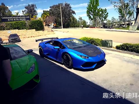 加油站看到兰博基尼车队的,最后这台兰博基尼充满了情怀!