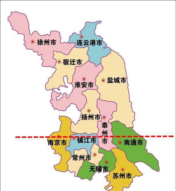 江苏位置最尴尬的城市, 比南京还南, 很多人都说是苏北城市