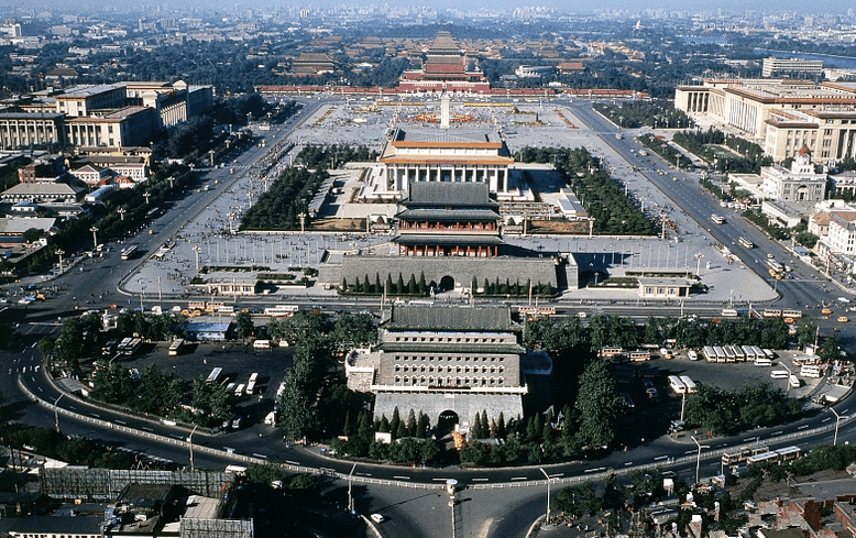 1996年北京历史老照片:北京中轴线