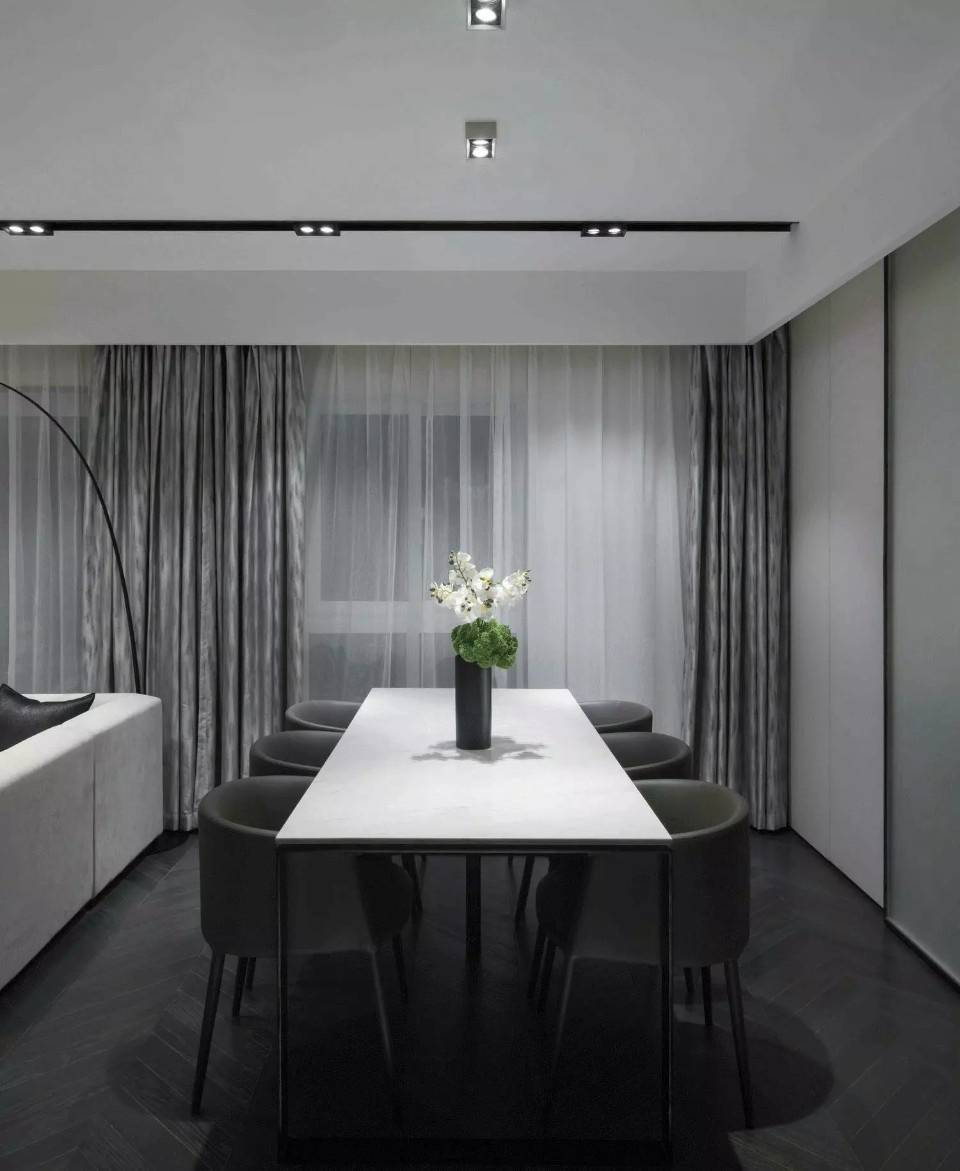 经典黑白灰色调现代风格家居装修设计,真的是酷到爆!
