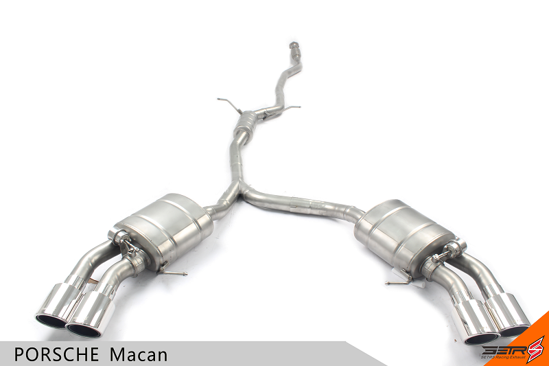 保时捷Macan改装中尾段四出智能阀门排气系统