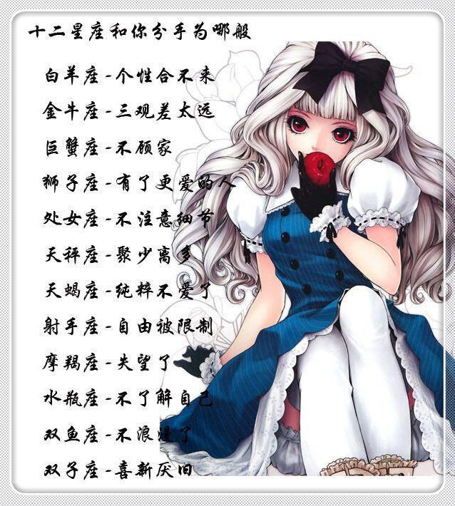 十二星座分手的是在,水瓶座的v是在男生25岁,你呢?白羊座原因和摩羯女图片
