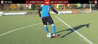 足球教学之牛尾巴过人!教你几个场上风骚的过人技巧(多图)