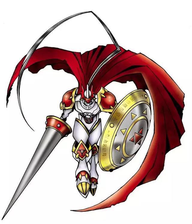 数码宝贝红莲骑士兽的四种形态