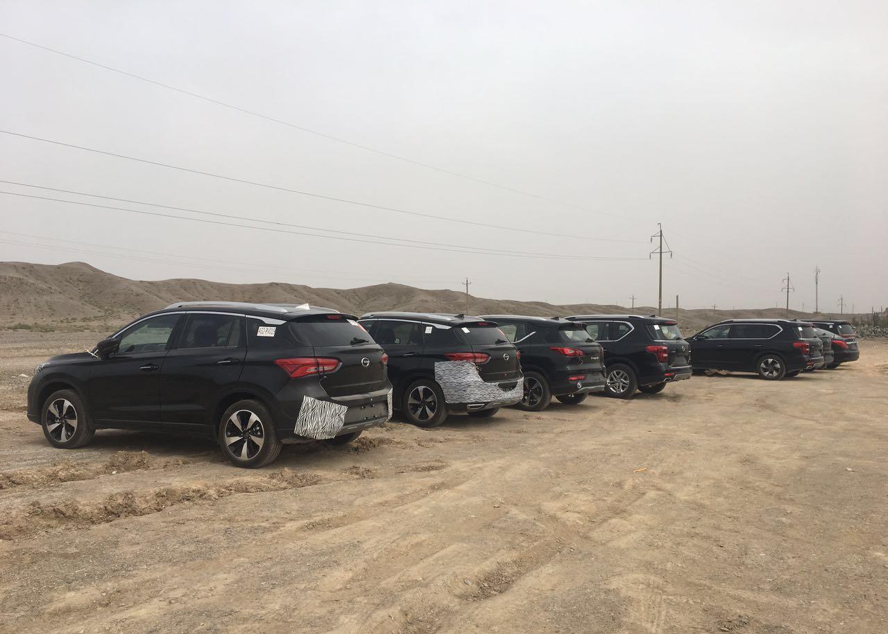 偶遇广汽传祺GM8测试车