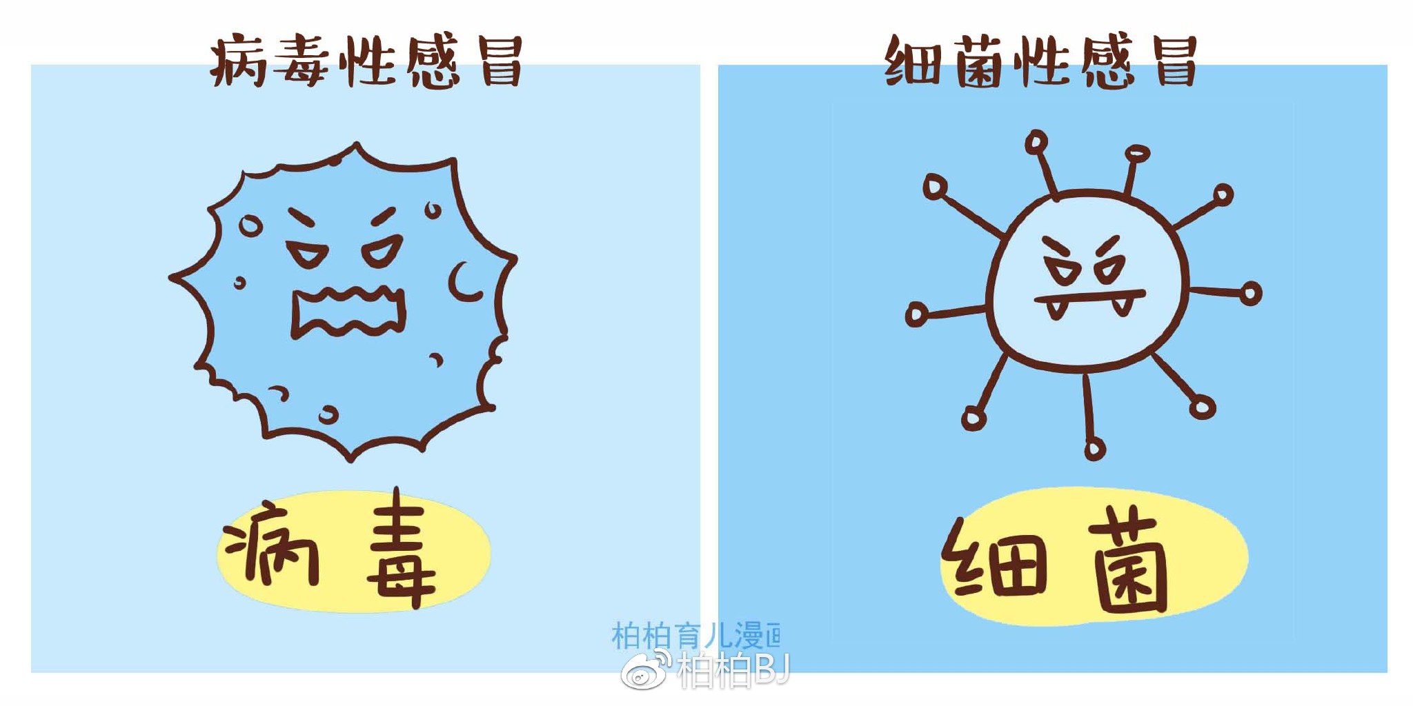 病毒感冒vs细菌感冒傻傻分不清?看这7张图就够了!