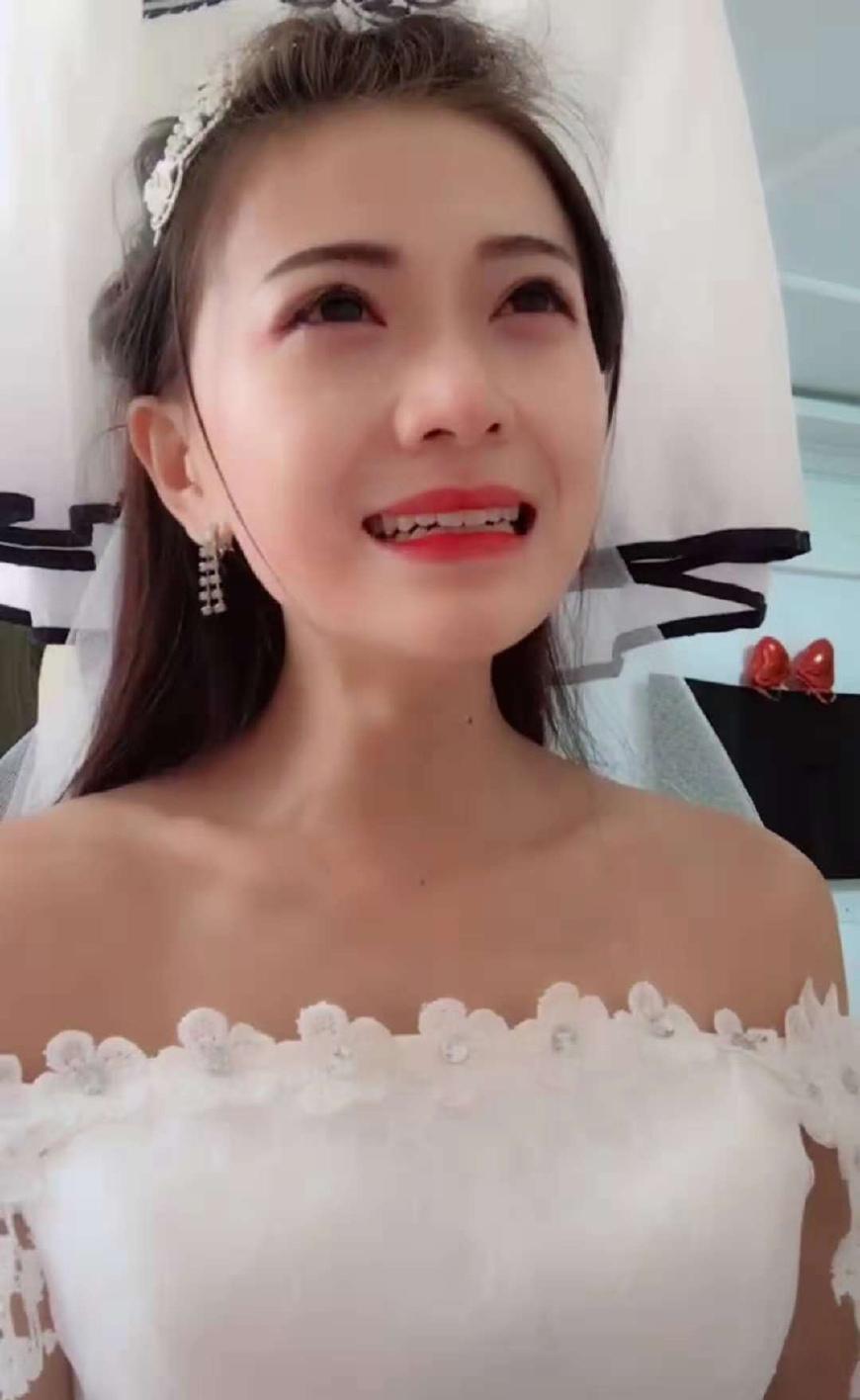 抖音“哭泣新娘”火了, 结婚新郎跑了, 网友: 要不我就勉为其难?