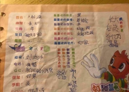 刘昊然 小学同学录 微博热搜 图5 刘昊然 小学同学录 微博热搜 图5