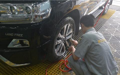 顶配丰田兰德酷路泽钻石镀膜成都双楠店