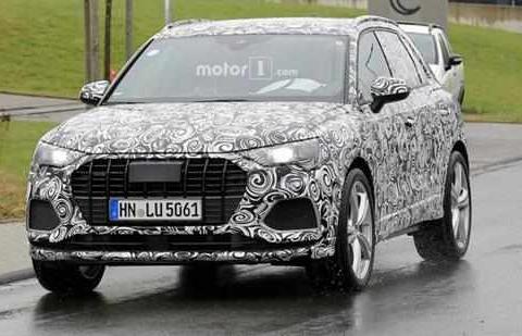 奥迪SQ3路试谍照曝光 或将搭载2.0T发动机