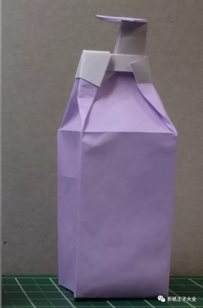 折纸一瓶洗发水图解教程,还可以按压的,要不要