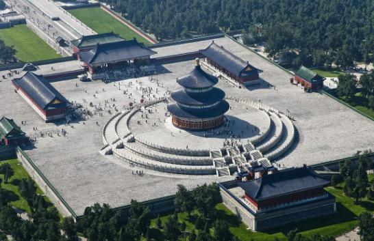 航拍北京天坛和地坛原来都堪比世界奇迹
