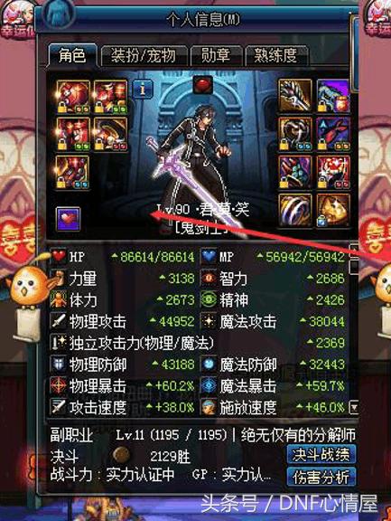 DNF未转职鬼剑士不能打团?这三套终极辅助装