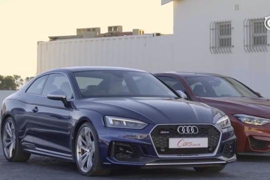 奥迪RS5、宝马M4零四冲刺比拼，拥有四驱的奥迪能赢吗？